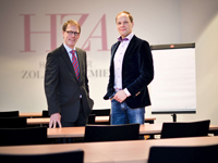 Dr. Lothar Harings (links) und Thorsten Porath, Gründer und Geschäftsführer der HZA